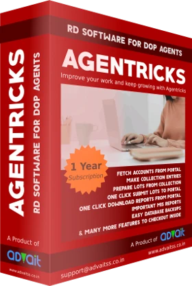 Agentricks Post Office RD Software for Department of Post Agents